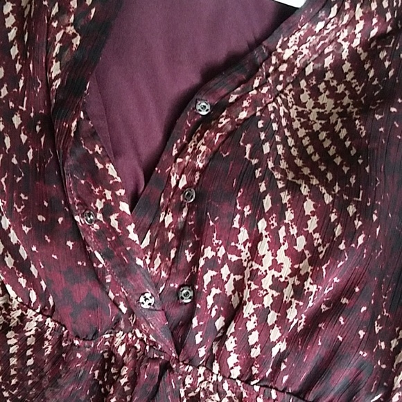 Converse Burgundy "Wrap" Dress - Picture 4 of 4